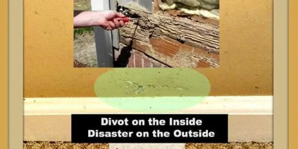 A Tiny Divot in Drywall Inside – and Devastation Outside